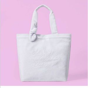 Stoney clover Lane X Target Terry cloth white beach bag
